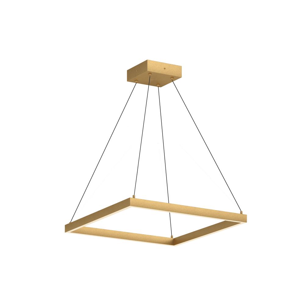 Piazza 24-in Brushed Gold LED Pendant