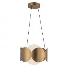 Kuzco Lighting Inc CH59810-BG/OP - Ciel 10-in Brushed Gold/Opal Glass Socket Chandelier