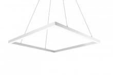 Kuzco Lighting Inc PD62243-WH - Piazza - Square Pendant with Powder Coated Extruded Aluminum