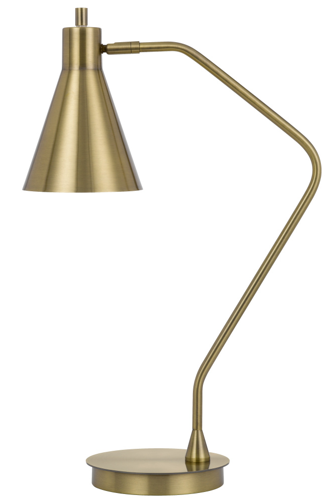 Type A led bulb 12W max. Capstone task metal table lamp with swivel shade