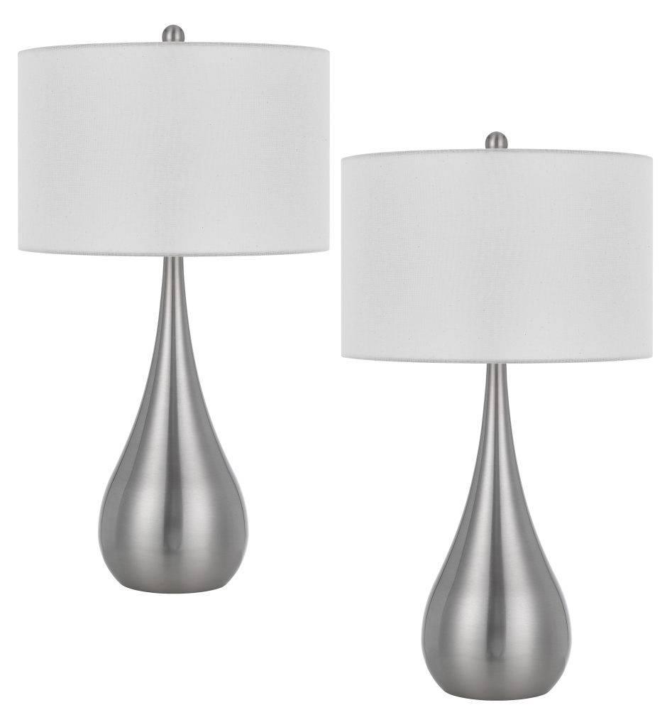 150W 3 way Diego metal table lamp. Sold in pairs