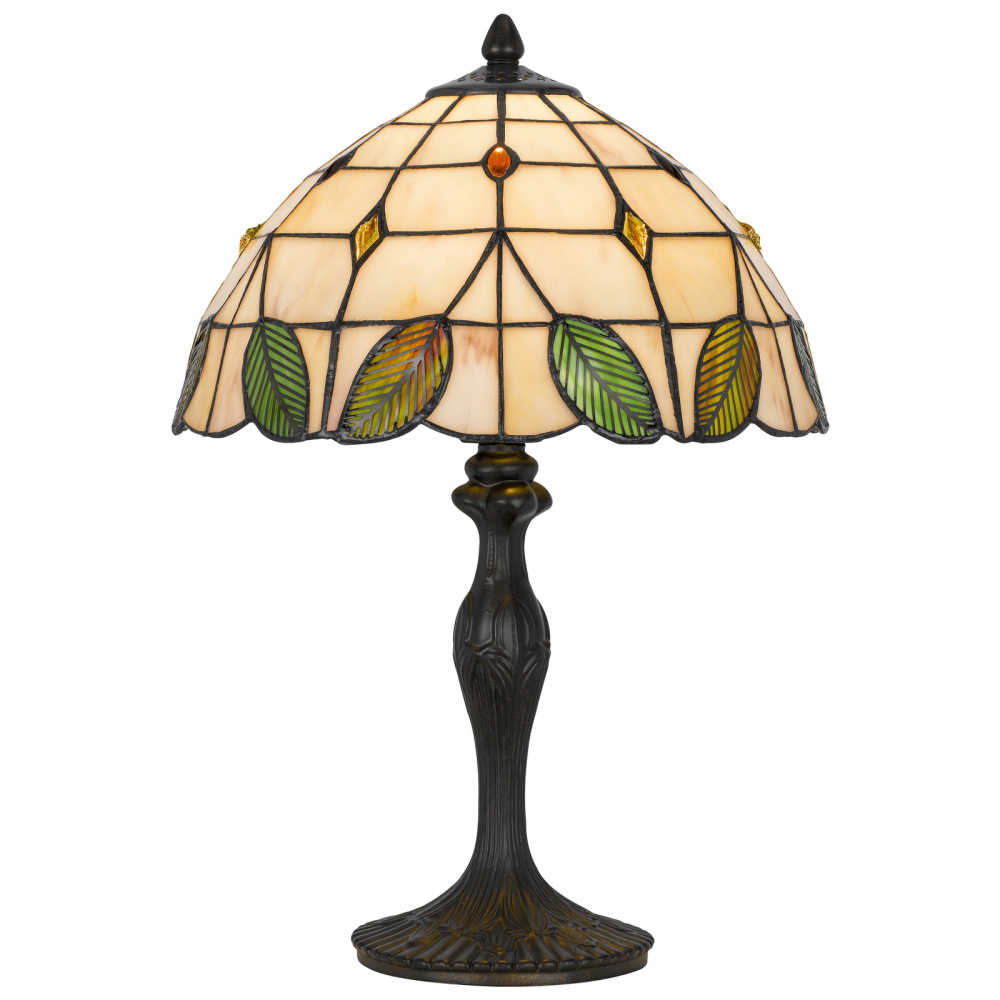 Willow Glow 100W Tiffany resin table lamp