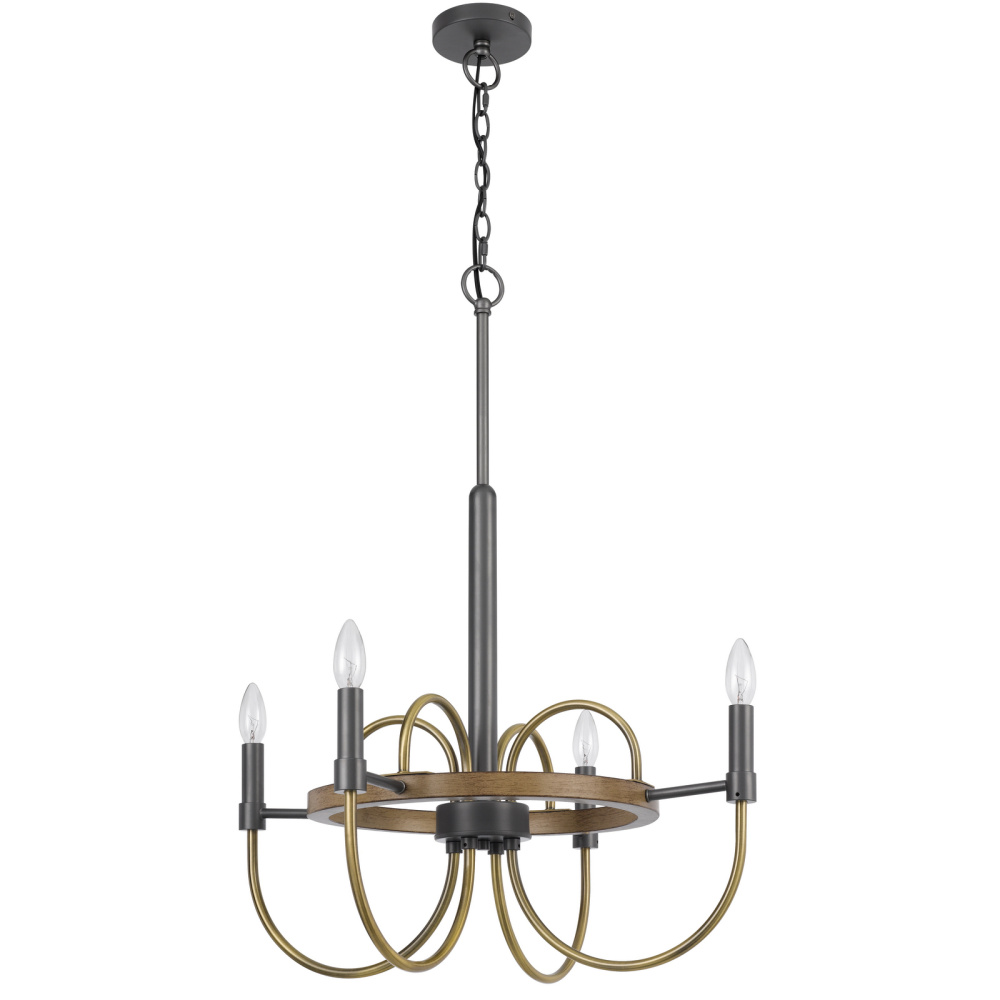 Seagrove 60W x 4 metal chandelier