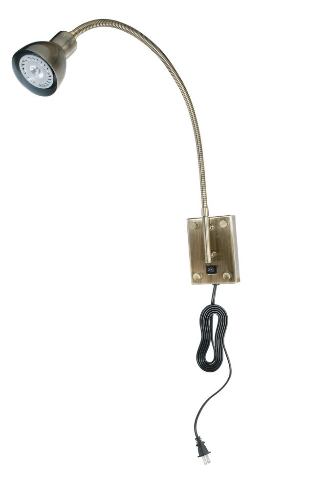 2.62" Height Metal Fixture in Antique Brass