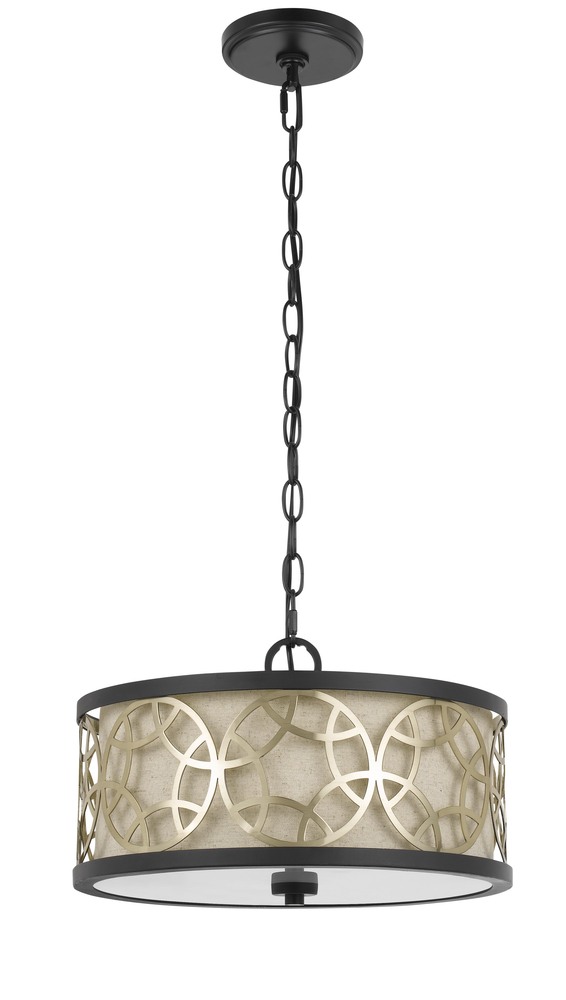 60W X 2 Carmel 2 Light Metal 2 in 1 Semi-Flush / Pendant Chandelier