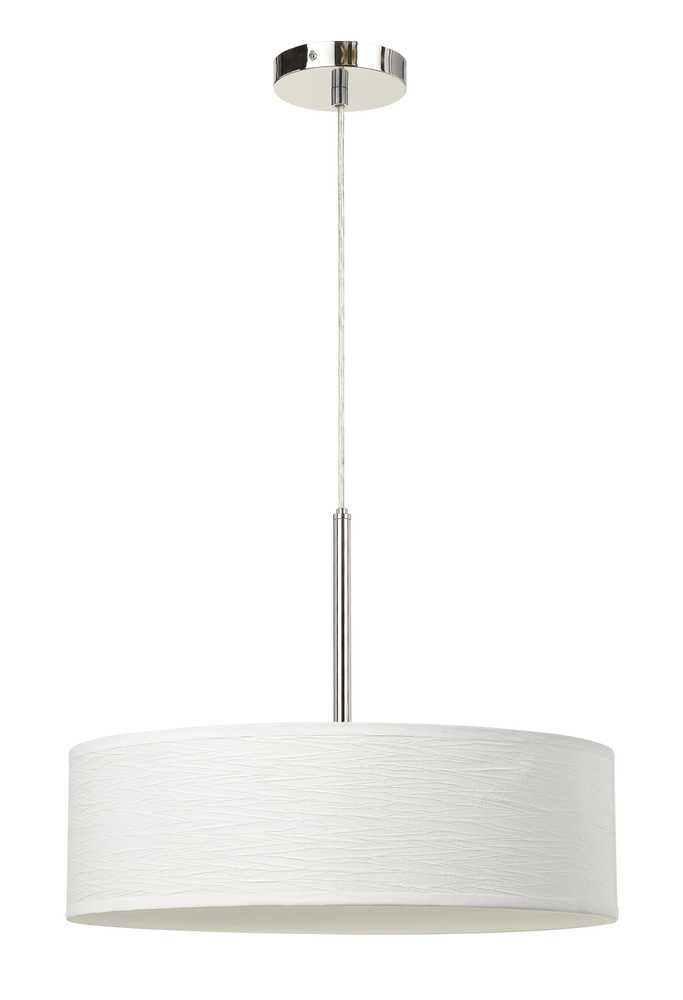 Led 18W Dimmable Pendant with Diffuser and Hardback Fabric Shade