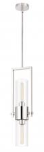 CAL Lighting FX-3758-1 - 60W Redmond Metal Pendant with Clear Glass Shade