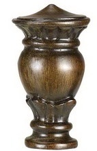 CAL Lighting FA-5003A - 0.88" Height Resin Finial In Light Wood