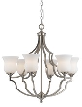 CAL Lighting FX-3531/6 - 27" Six Light Chandelier in Brushed Steel