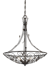 CAL Lighting FX-3560/3 - 26.5" Inch Tall Metal Chandelier in Iron Rust Finish