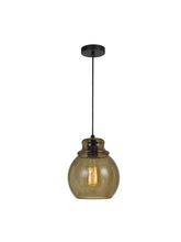 CAL Lighting FX-3673-1 - 60W Aversa RippLED Glass Pendant (Edison Bulb Not included)