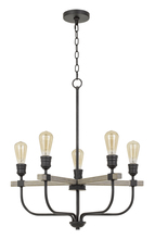 CAL Lighting FX-3734-5 - 60W X 5 Sion Metal Chandelier