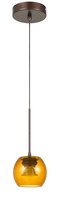 CAL Lighting UP-1121 - 10" Height LED Glass Pendant in Rust