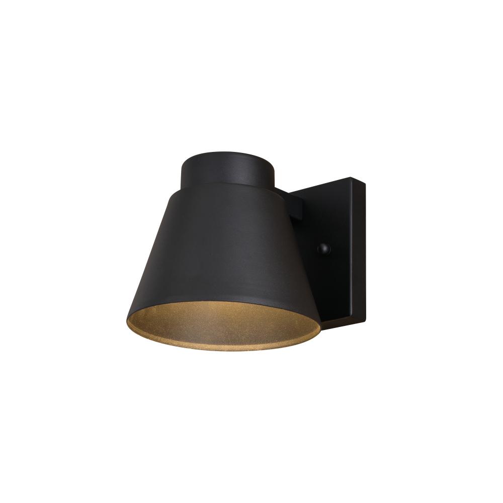 Evans 6-in. W LED Outdoor Wall Light Textured Black