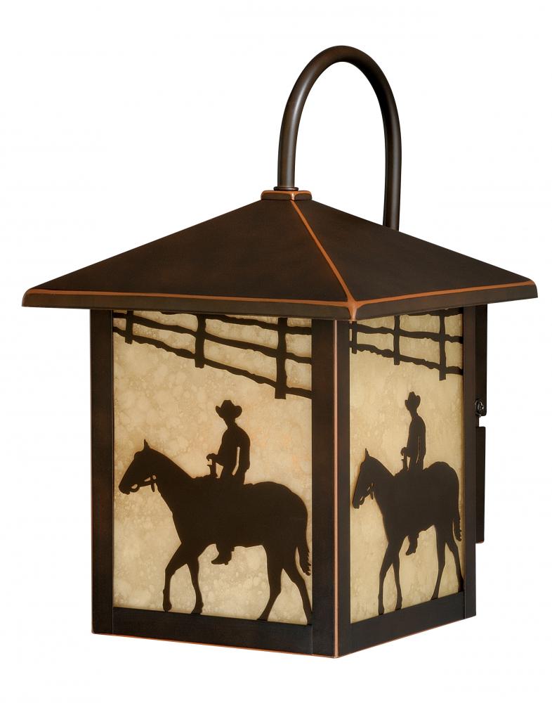 Trail 8-in Horse Outdoor Wall Light Burnished Bronze