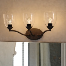 Vaxcel International W0519 - Bellwood 21.5-in. W 3 Light Vanity Matte Black