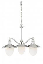 Vaxcel International H0047 - Marina Bay 3L Chandelier Polished Nickel