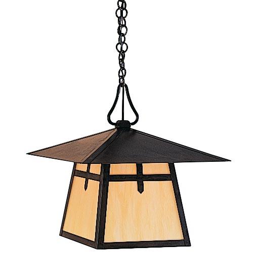 15" carmel pendant with hillcrest overlay