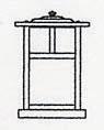 7" mission column mount without overlay (empty)