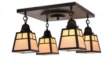 Arroyo Craftsman ACM-4EWO-BK - a-line shade 4 light ceiling mount without overlay (empty)