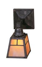 Arroyo Craftsman AS-1EGW-BK - a-line shade one light sconce without overlay (empty)