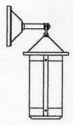 Arroyo Craftsman BB-7LAM-N - 7" berkeley long body wall mount