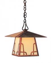 Arroyo Craftsman CH-12HWO-RC - 12" carmel pendant with hillcrest overlay