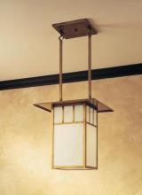 Arroyo Craftsman HCM-18DTGW-BK - 18" huntington hanging pendant with double t-bar overlay