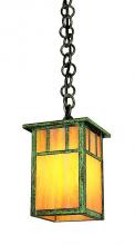 Arroyo Craftsman HH-4LACS-S - 4" huntington one light pendant with classic arch overlay