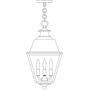 Arroyo Craftsman INH-10MRCLR-BK - 10" inverness pendant with metal roof