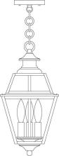 Arroyo Craftsman INH-8GRRM-RB - 8" inverness pendant with glass roof