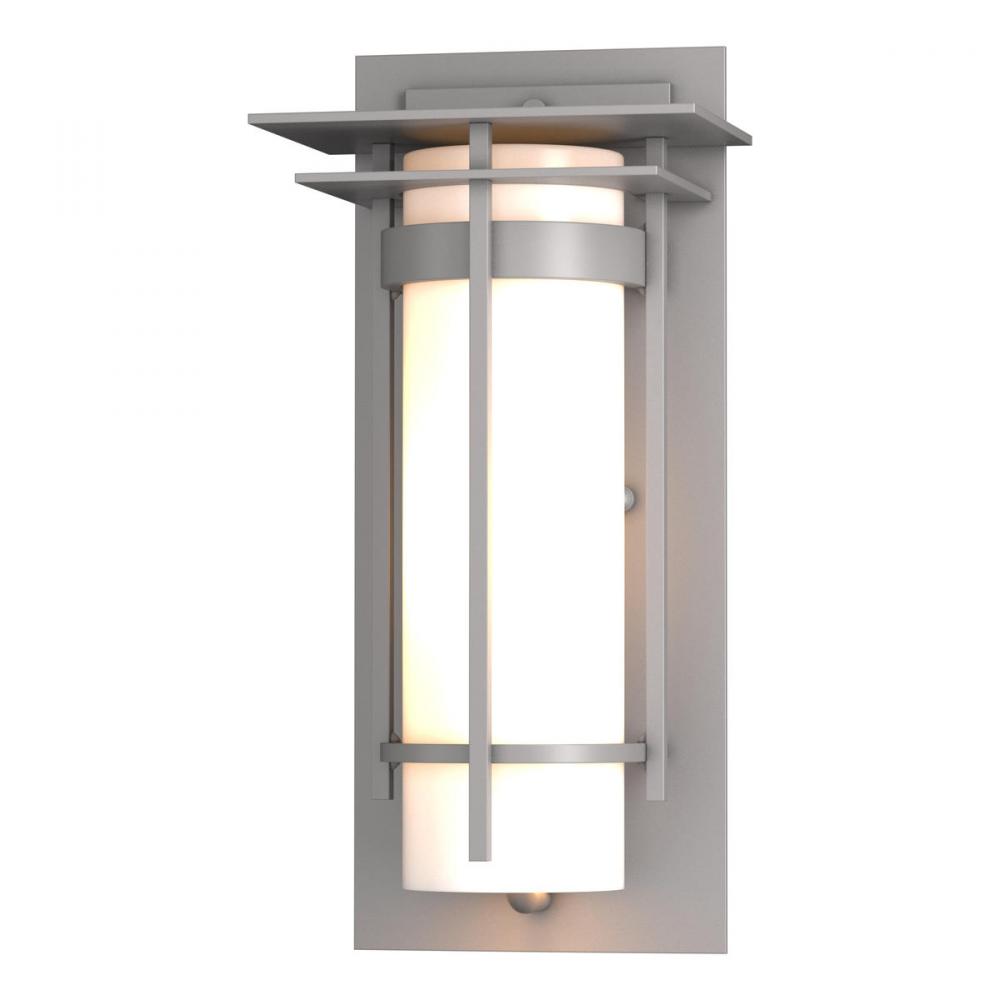 Banded with Top Plate Small Outdoor Sconce