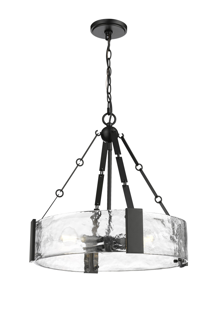 Rezi 20.25" Wide 3-Light Pendant - Matte Black