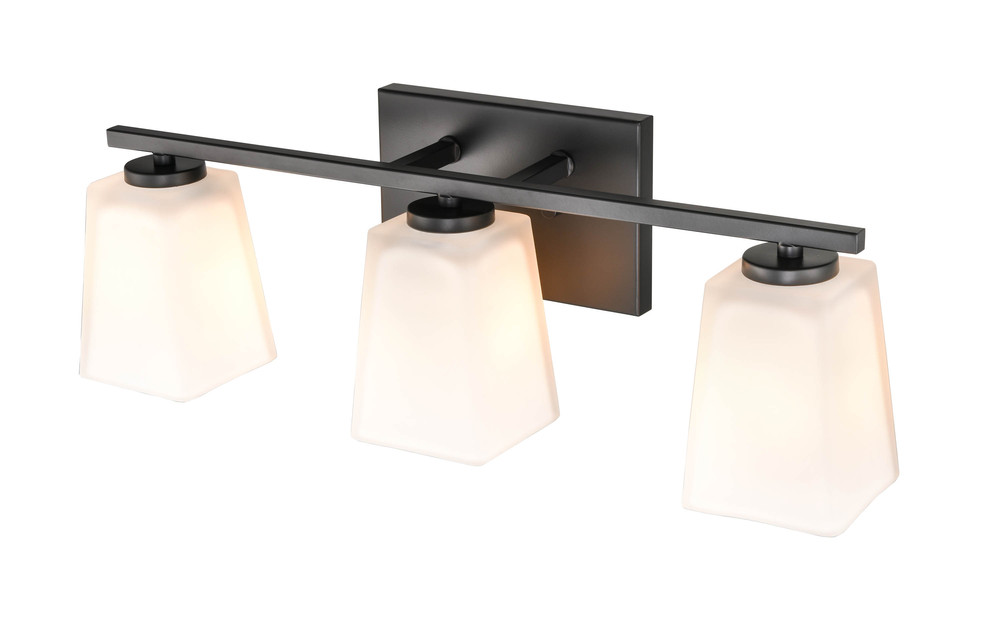 3-Light Vanity Matte Black