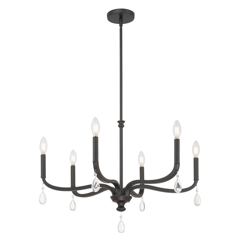 Viremont 28" Wide 6-Light Chandelier