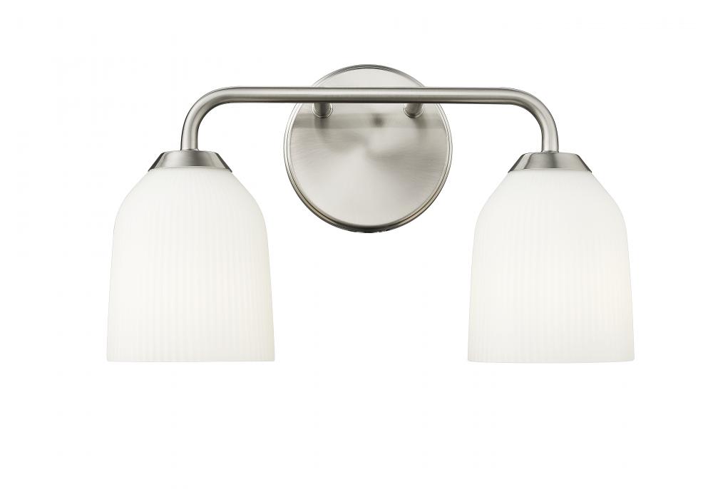 Norah 2-Light Vanity Brushed Nickel