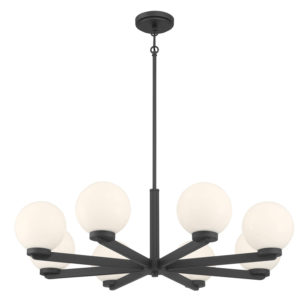 Ardeva 34" Wide 8-Light Chandelier