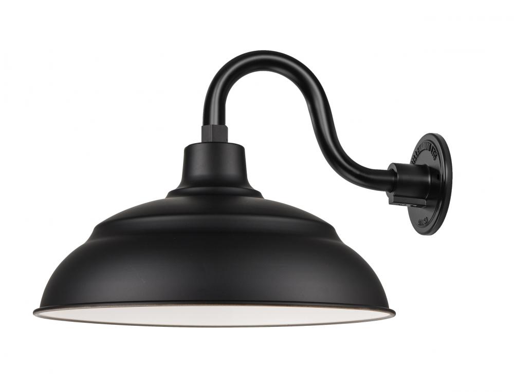 R Series 1-Light Wall Sconce Satin Black