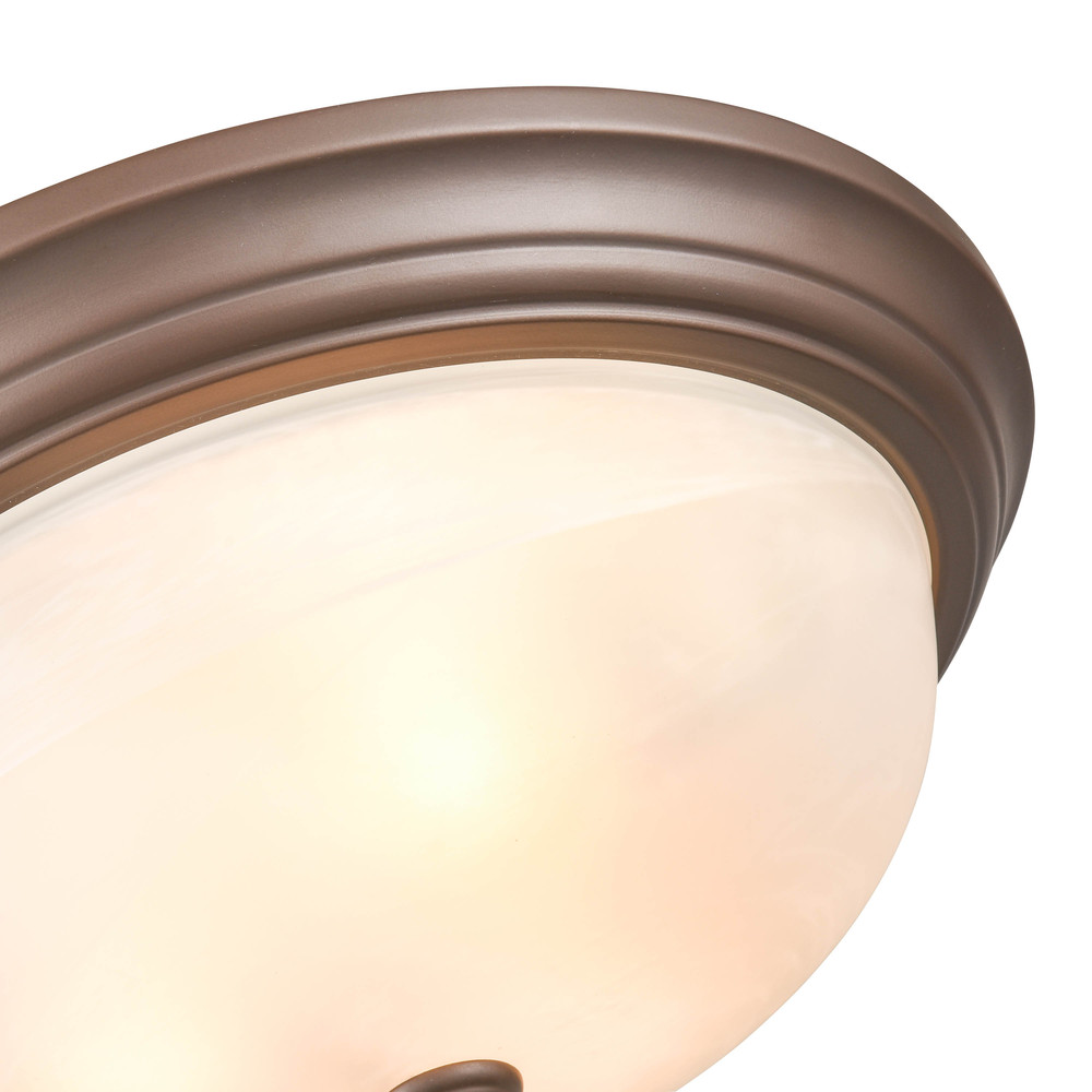 3-Light Flushmount Ceiling Light Bronze