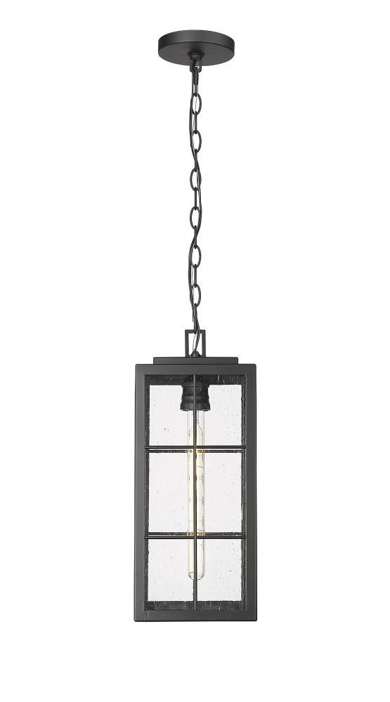 Jaxson 1-Light Outdoor Hanging Lantern Powder Coated Black