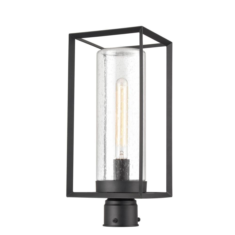 Wheatland 1-Light Outdoor Post Lantern Powder Coated Black