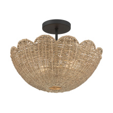 Millennium 99202-MB - Malura 16" Wide 2-Light Semi-Flush Mount