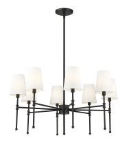 Millennium 16108-MB - Adorra 30" Wide 8-Light Chandelier - Matte Black