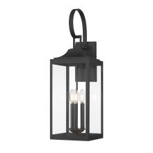 Millennium 402203-PBK - Halston 28" High 3-Light Outdoor Lantern