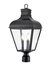 Millennium 43203-MB - Edenton 24" High 3-Light Outdoor Post Lantern - Matte Black