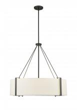 Millennium 28206-MB/WH - Telfar 6-Light Pendant Light Matte Black/White