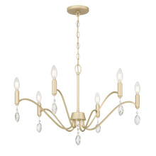 Millennium 205106-AGSI - Aureline 28" Wide 6-Light Chandelier