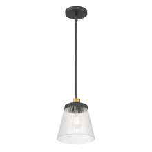 Millennium 9301-MB/VB - Lustria  8" Wide 1-Light Mini Pendant