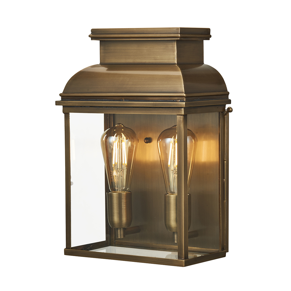 Old Bailey Brass Outdoor Wall Lantern Large Made in Solid Brass Porch Lighting Fixture