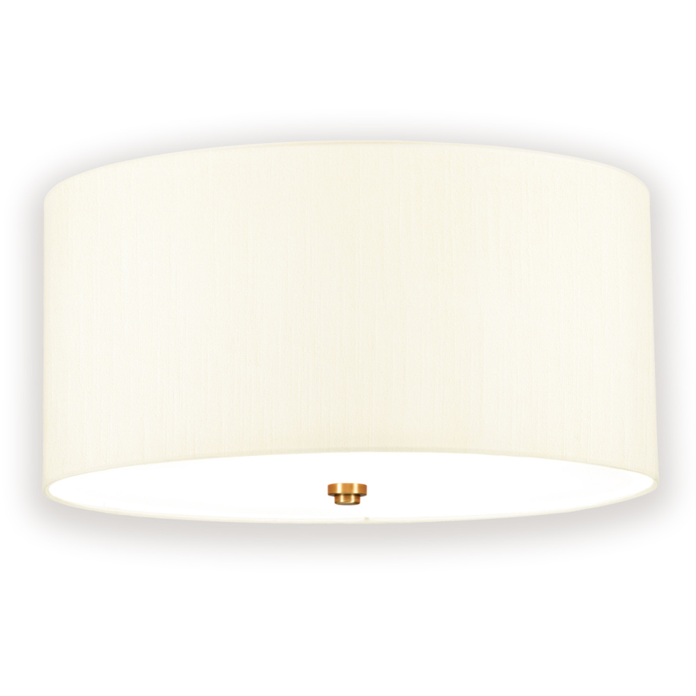Fletcher 3 Light 18" Flush Mount - Aged Brass